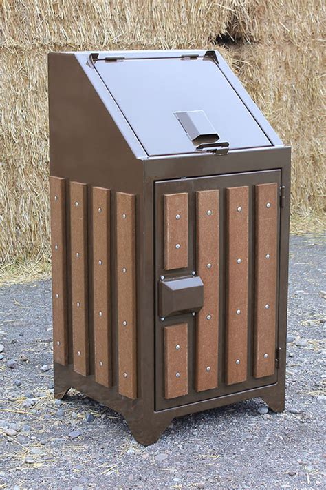 metal bear proof trash can enclosure|bear proof metal garbage containers.